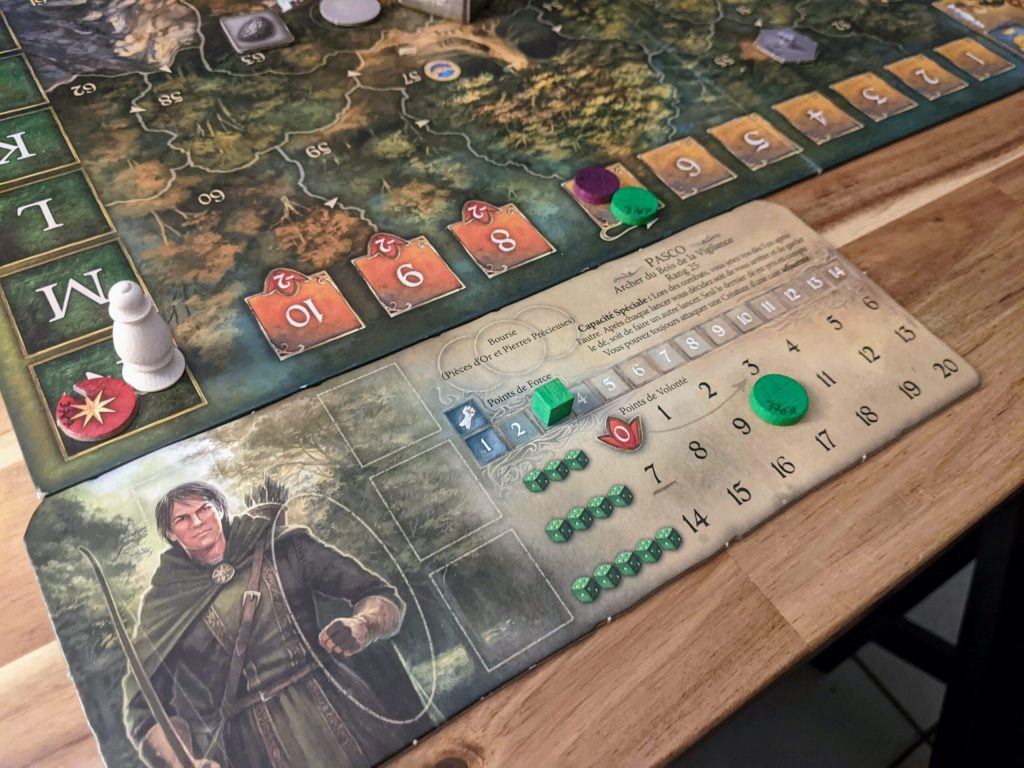 Character sheet for Legends of Andor